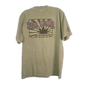 Vintage Crazy Shirts Maui Wowie T Shirt Men's Medium Green Hawaii Hemp Dyed